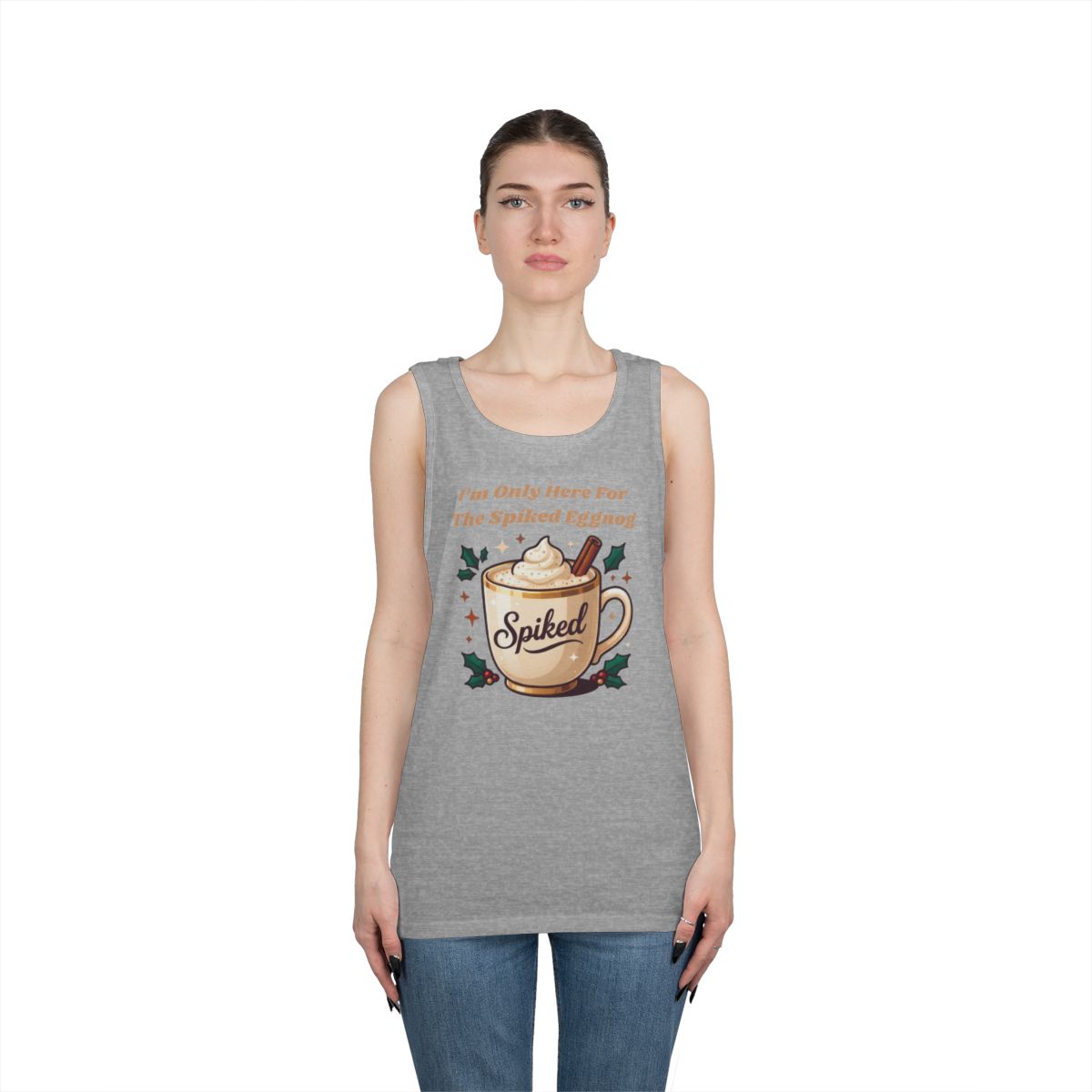 Color: Sport Grey | Spiked Eggnog Tank Top