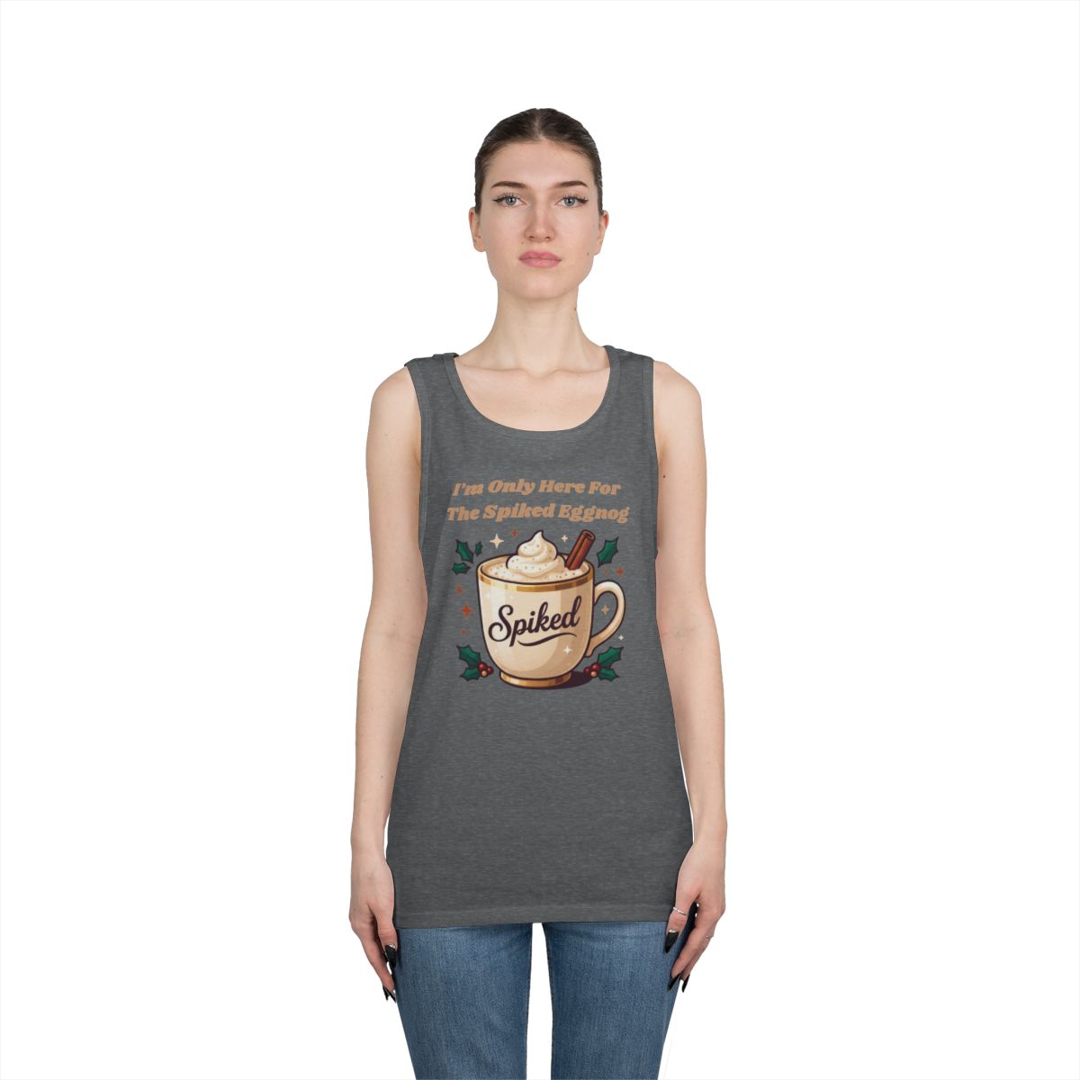 Color: Graphite Heather | Spiked Eggnog Tank Top