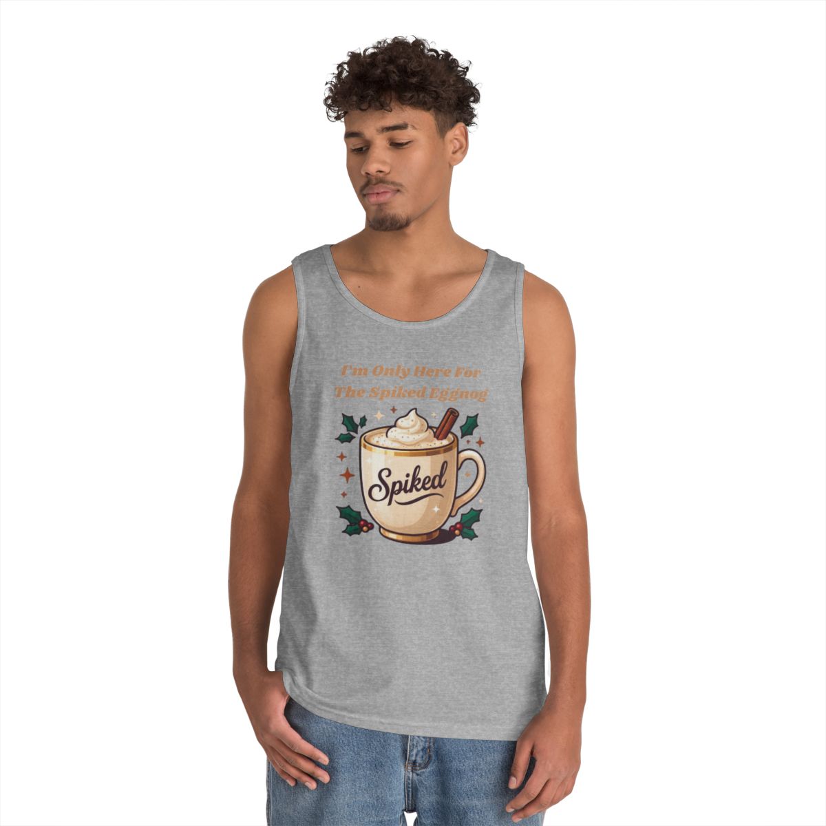 Color: Sport Grey | Spiked Eggnog Tank Top