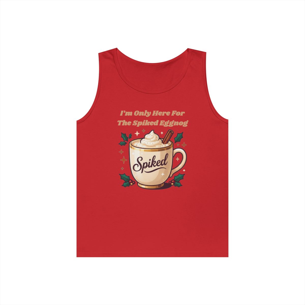 Color: Red | Spiked Eggnog Tank Top