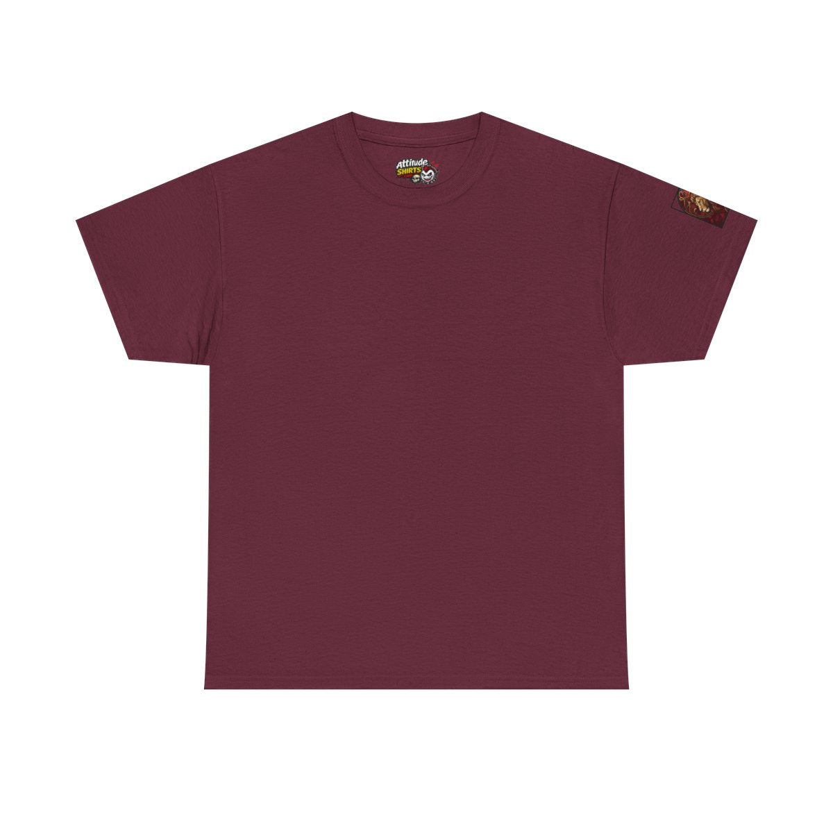 Color: Maroon | Stained Glass Sign LEO Premium Graphic Tee