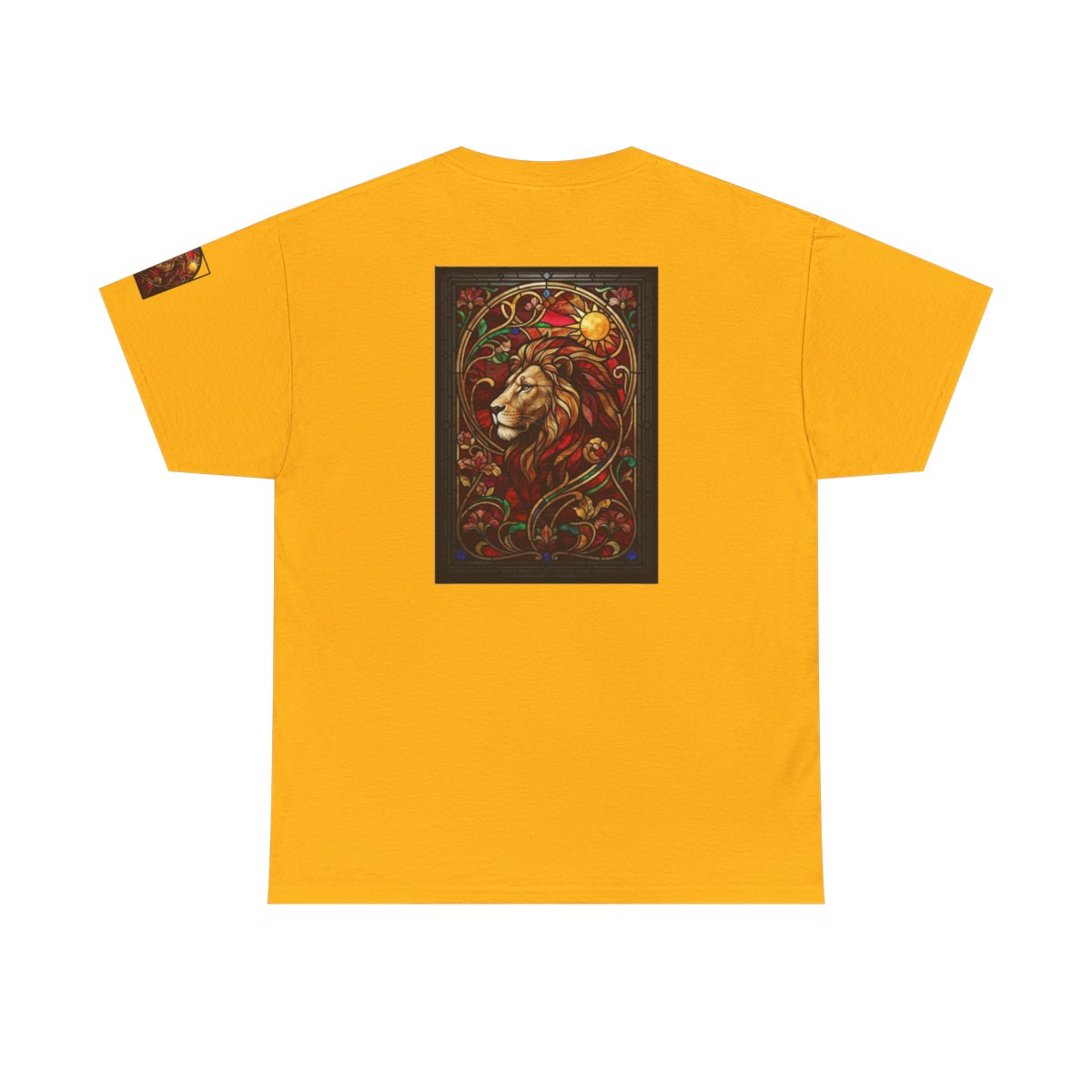 Color: Gold | Stained Glass Sign LEO Premium Graphic Tee