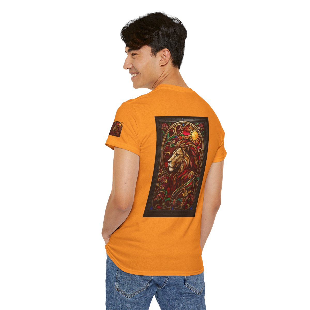 Color: Tennessee Orange | Stained Glass Sign LEO Premium Graphic Tee