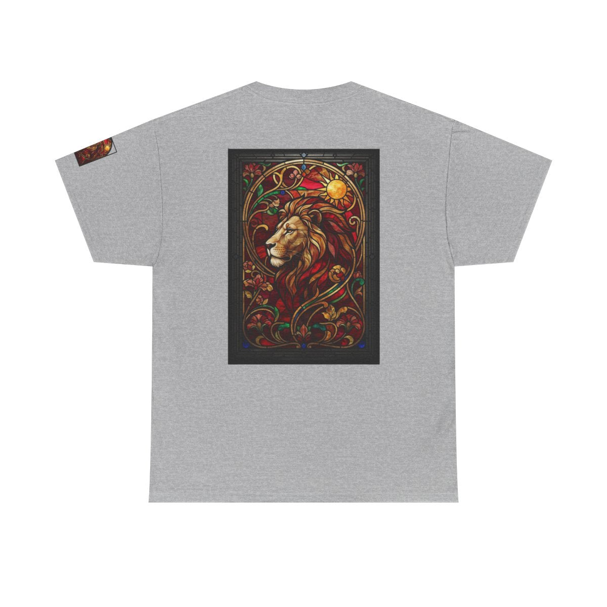 Color: Sport Grey | Stained Glass Sign LEO Premium Graphic Tee