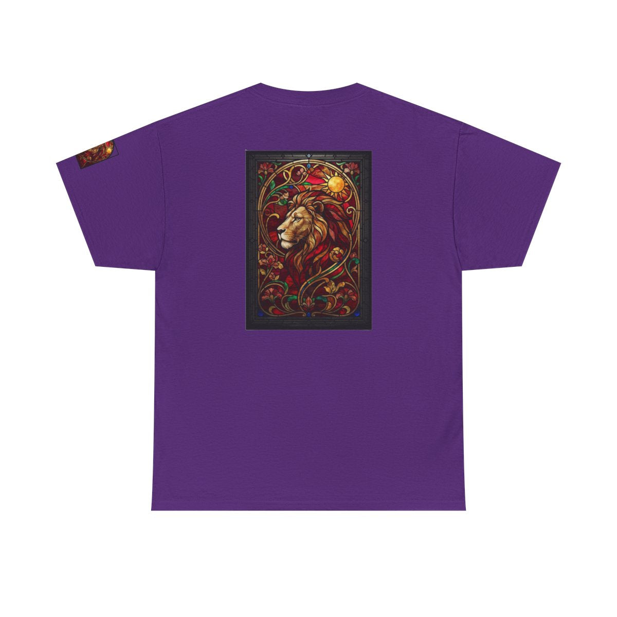 Color: Purple | Stained Glass Sign LEO Premium Graphic Tee