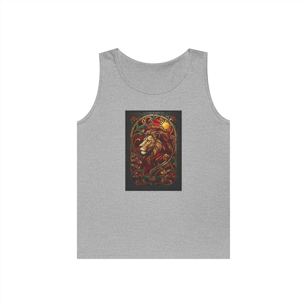 Color: Sport Grey | Stained Glass Sign LEO Tank Top