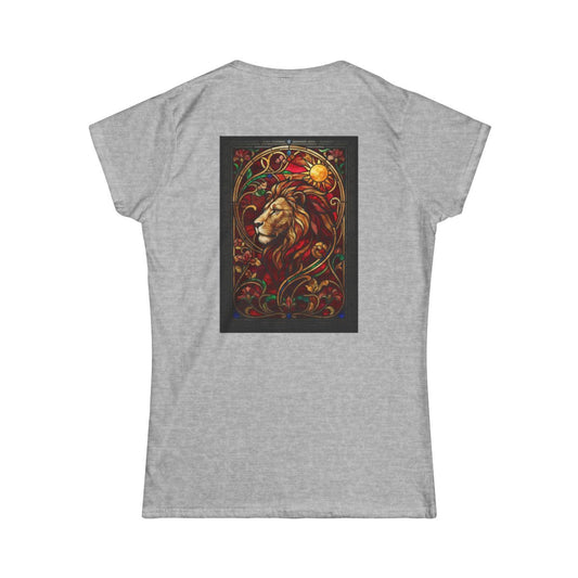 Color: Sport Grey | Stained Glass Sign LEO Women's Tee