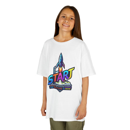 Color: White | Start The Future Is Now Kids Tee