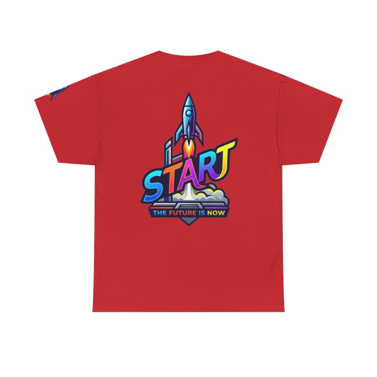 Color: Red | Start The Future Is Now Premium Graphic Tee