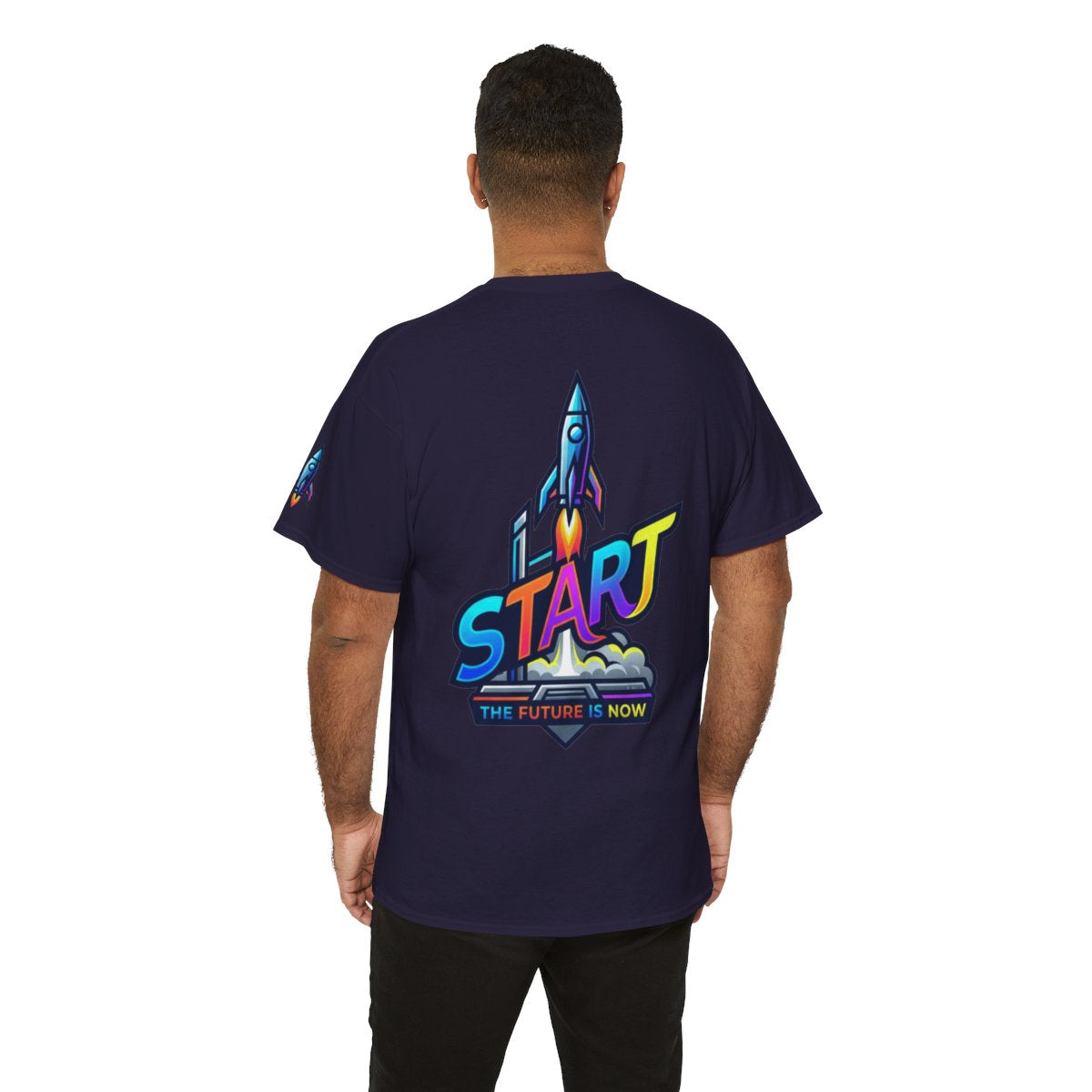 Color: Blackberry | Start The Future Is Now Premium Graphic Tee