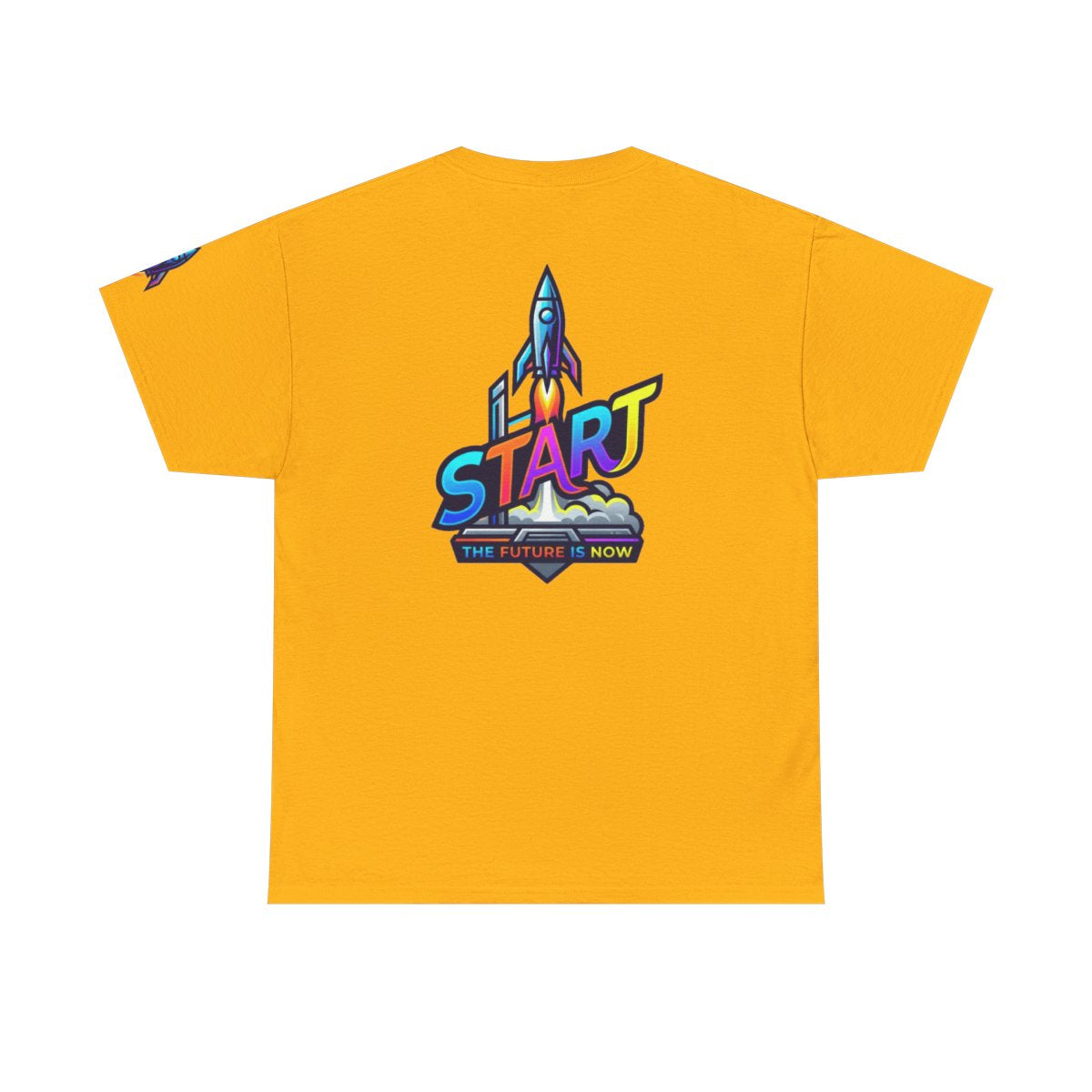 Color: Gold | Start The Future Is Now Premium Graphic Tee