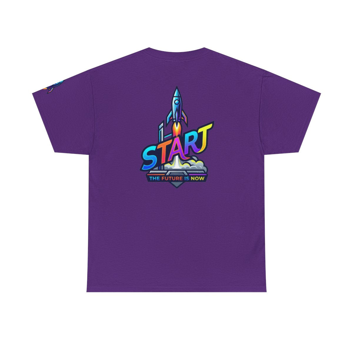 Color: Purple | Start The Future Is Now Premium Graphic Tee