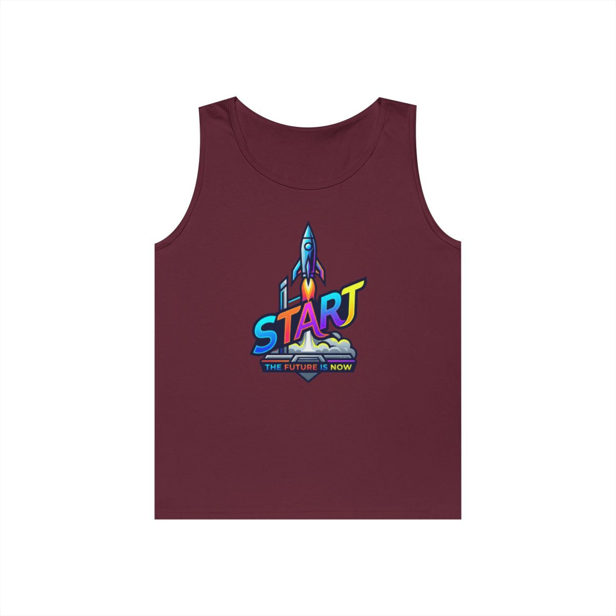 Color: Maroon | Start The Future Is Now Tank Top