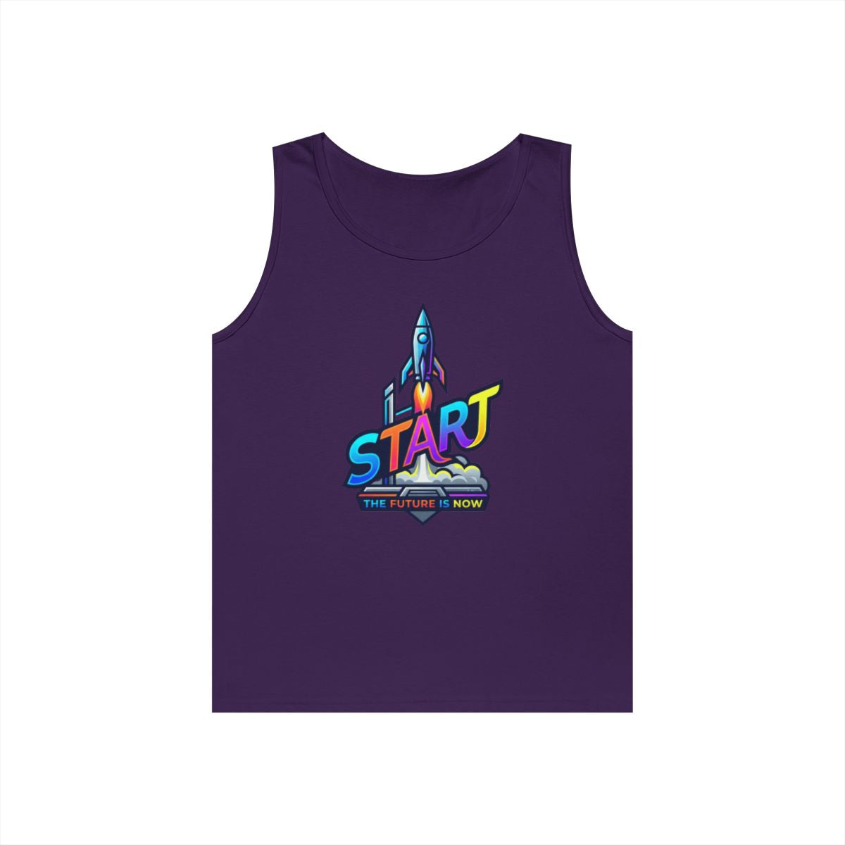 Color: Purple | Start The Future Is Now Tank Top