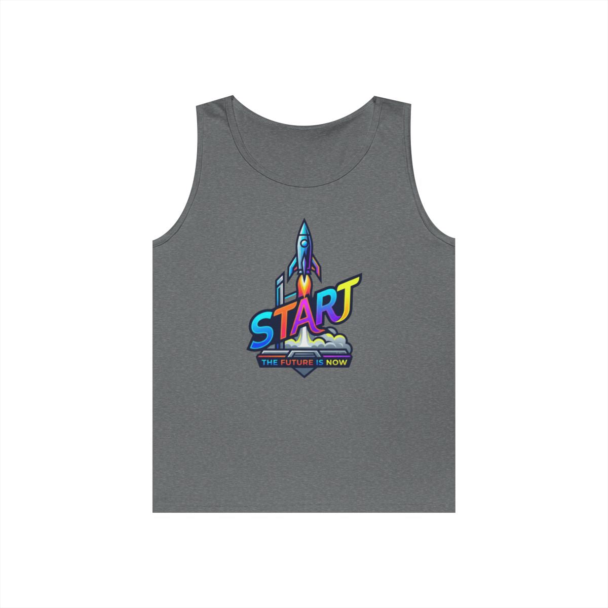 Color: Graphite Heather | Start The Future Is Now Tank Top