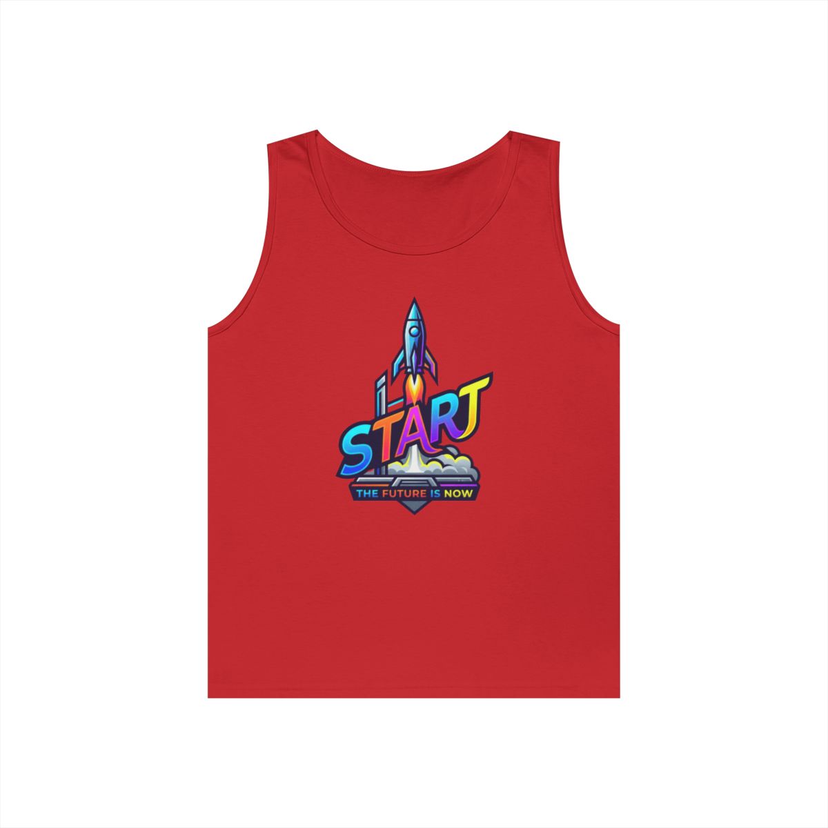 Color: Red | Start The Future Is Now Tank Top