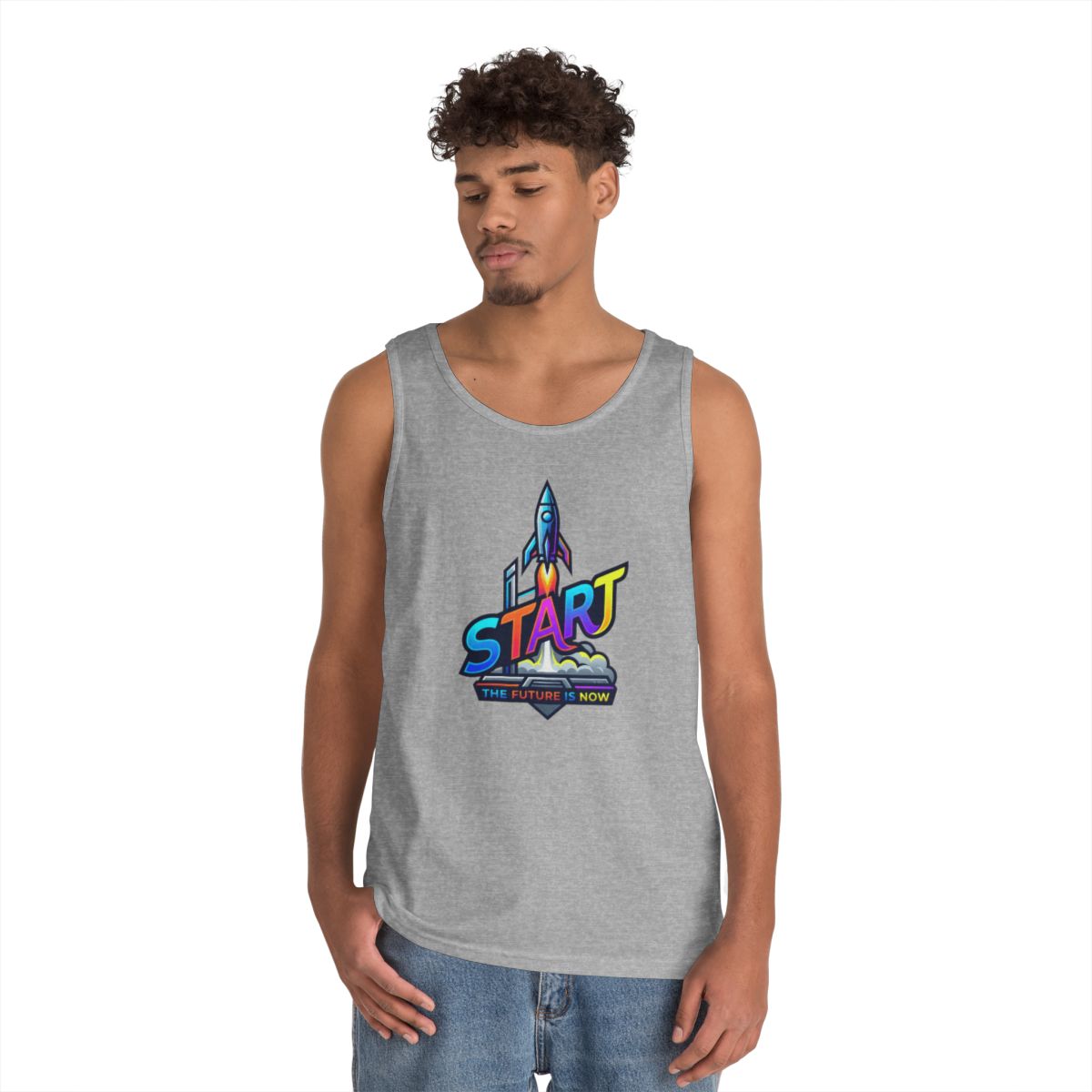 Color: Sport Grey | Start The Future Is Now Tank Top