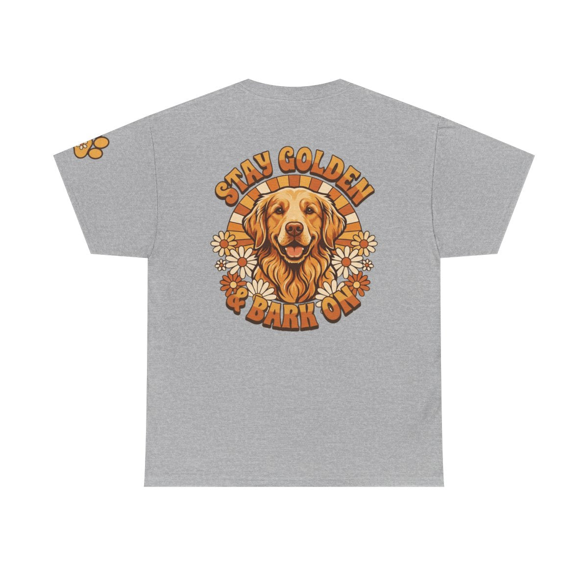 Color: Sport Grey | Stay Golden & Bark On Premium Graphic Tee