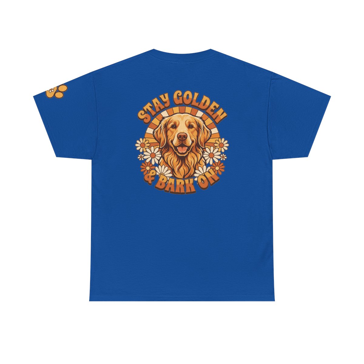 Color: Royal | Stay Golden & Bark On Premium Graphic Tee