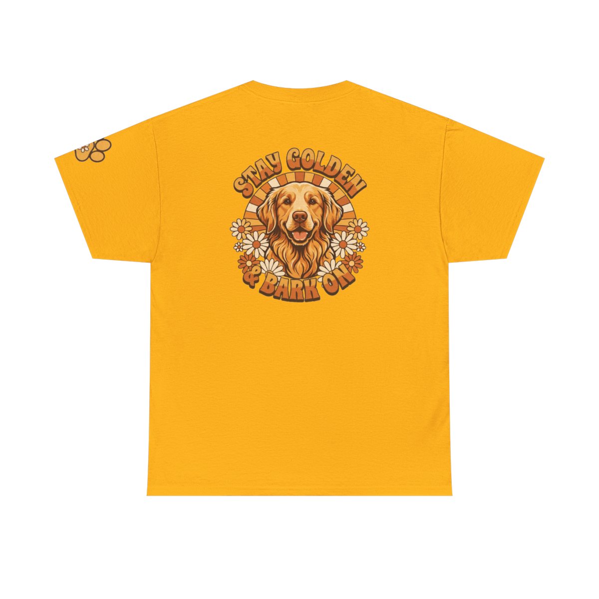 Color: Gold | Stay Golden & Bark On Premium Graphic Tee