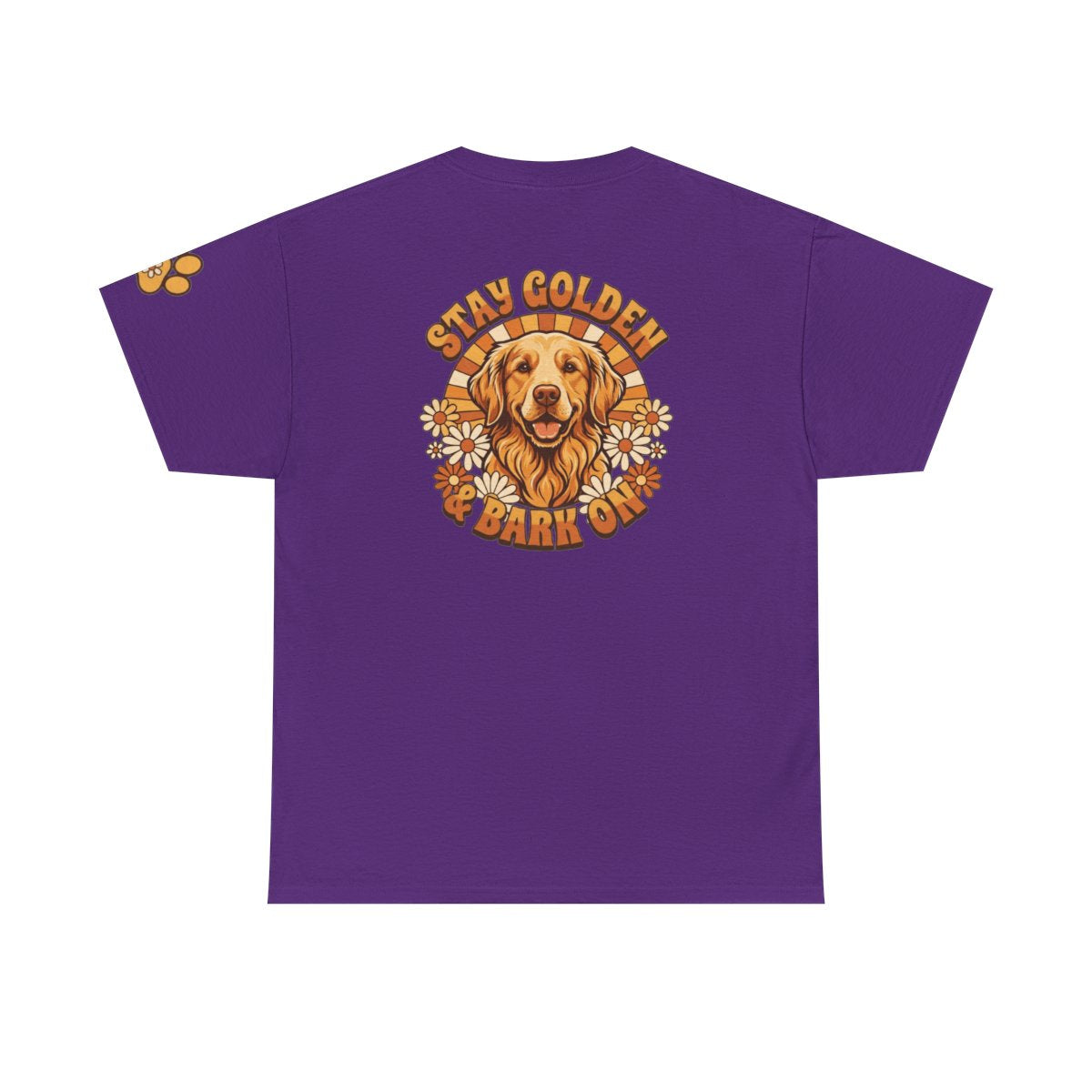 Color: Purple | Stay Golden & Bark On Premium Graphic Tee