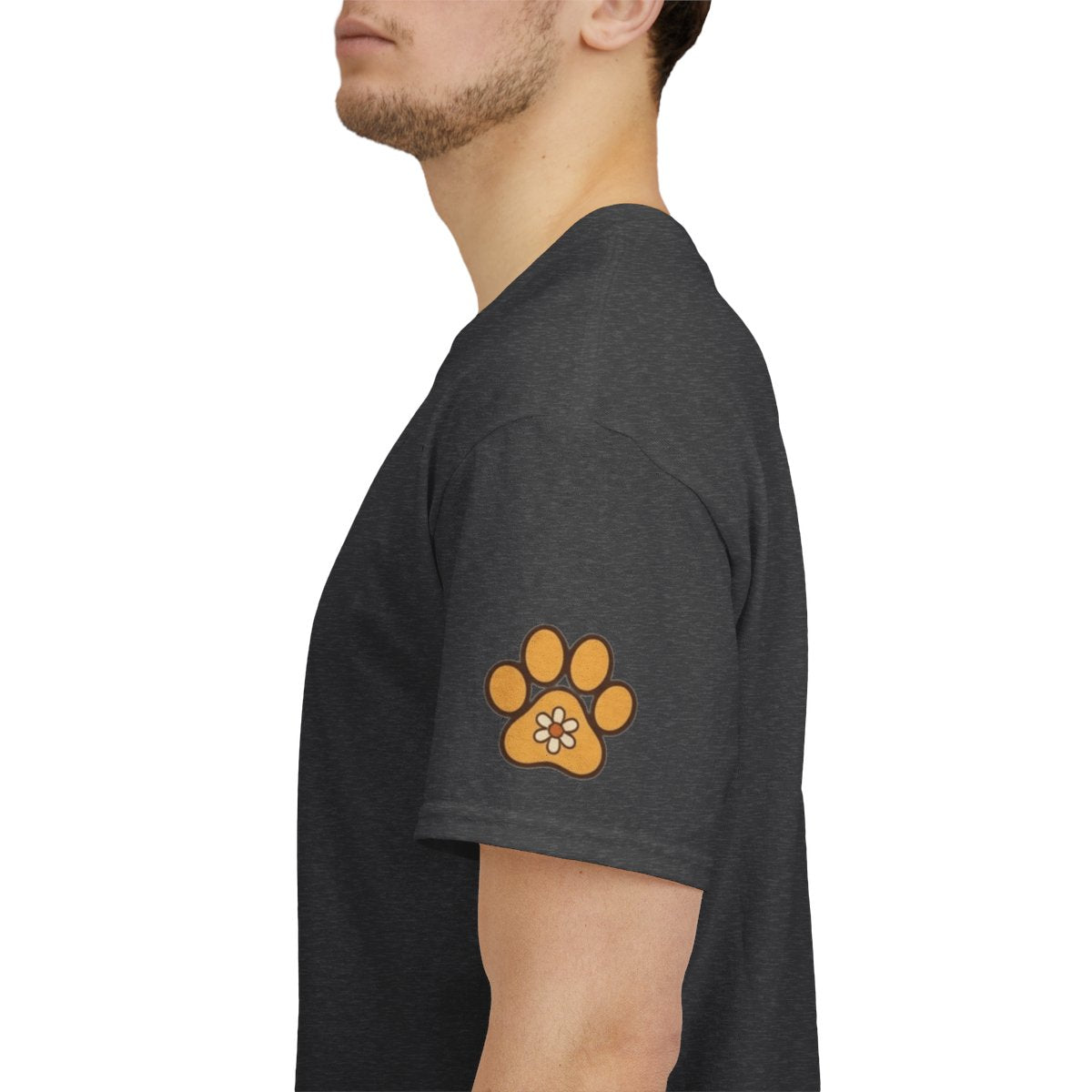 Color: Dark Heather | Stay Golden & Bark On Premium Graphic Tee