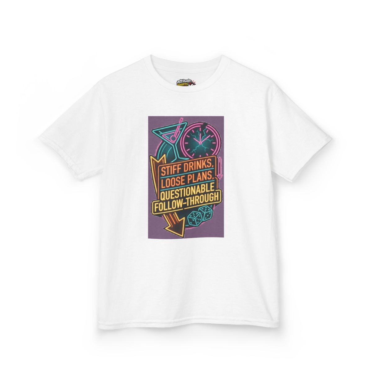 Color: White | Stiff Drinks Loose Plans Kids Tee