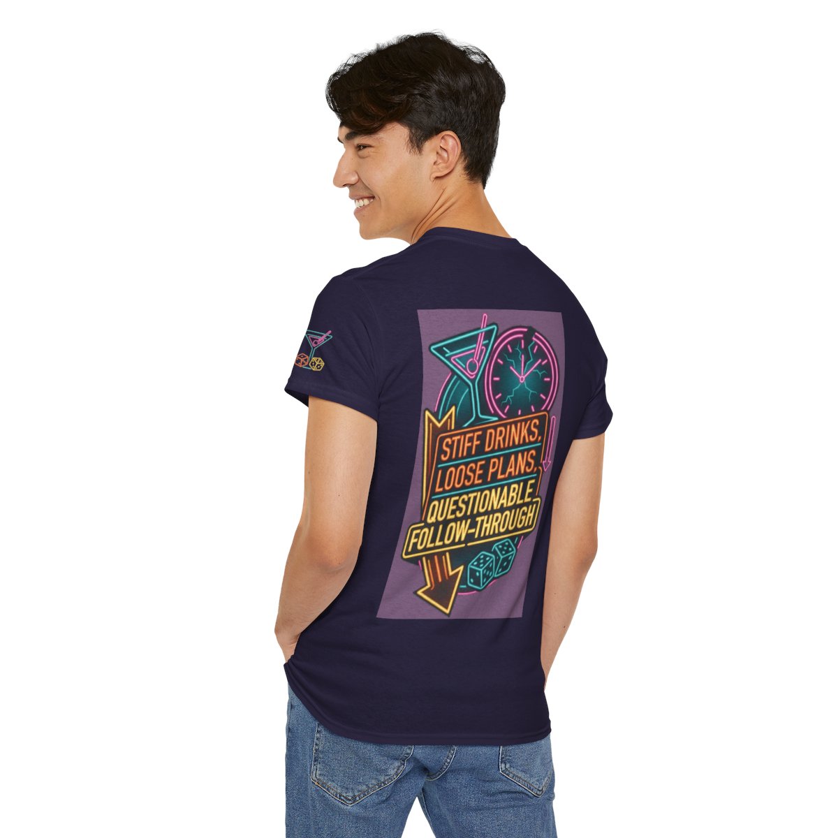 Color: Blackberry | Stiff Drinks Loose Plans Premium Graphic Tee