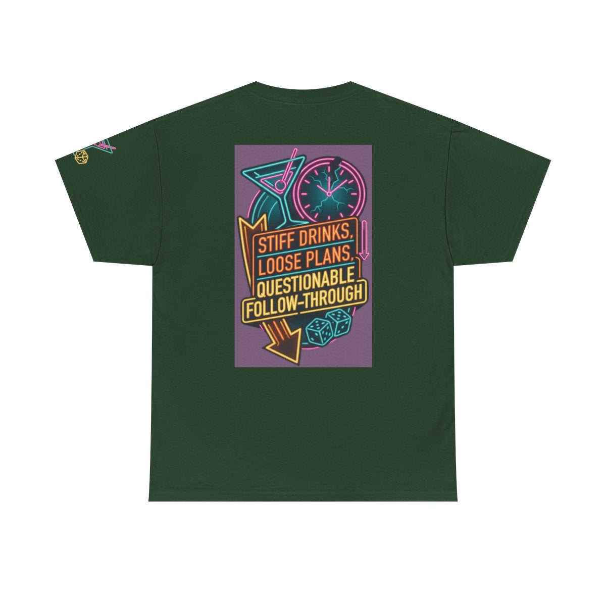 Color: Forest Green | Stiff Drinks Loose Plans Premium Graphic Tee