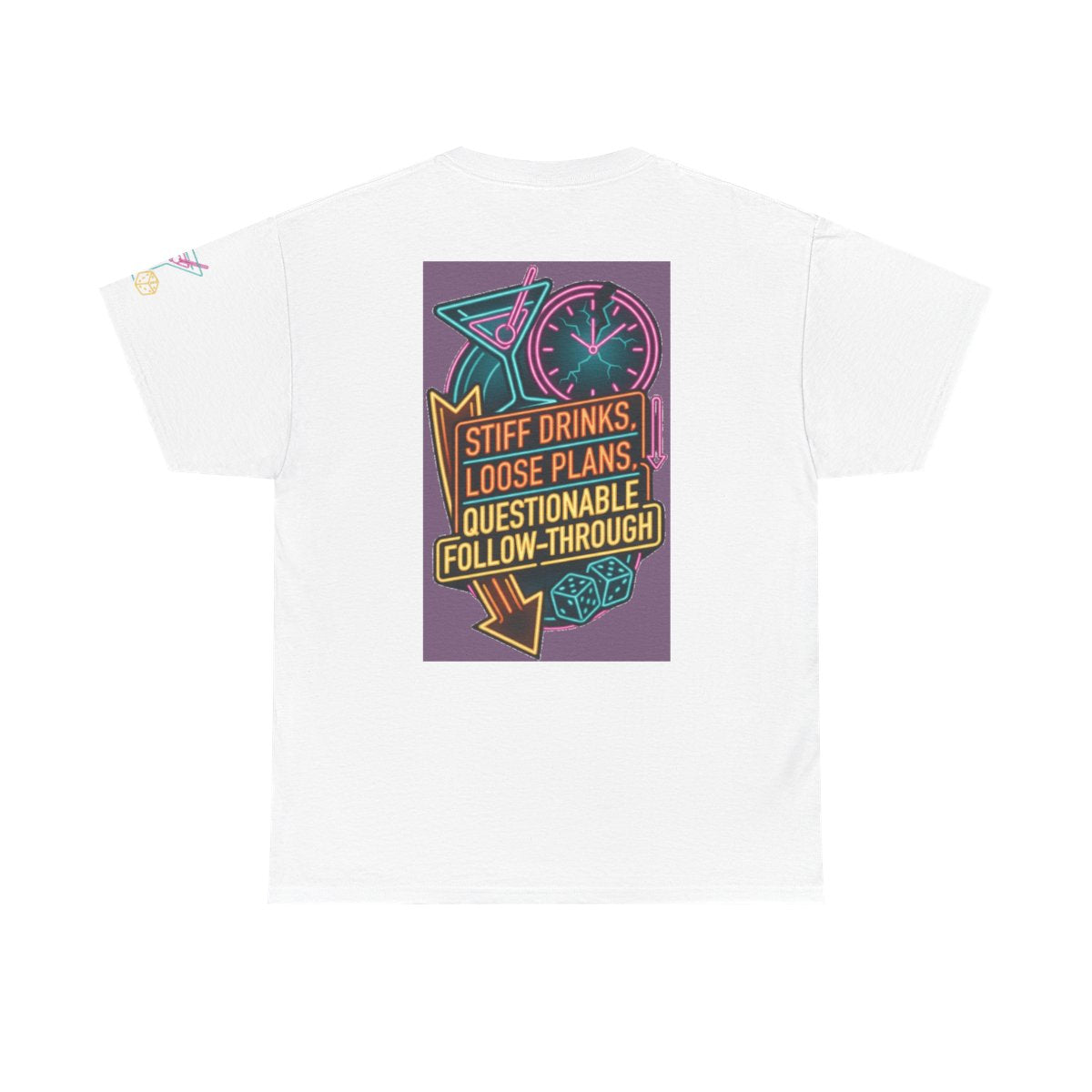 Color: White | Stiff Drinks Loose Plans Premium Graphic Tee