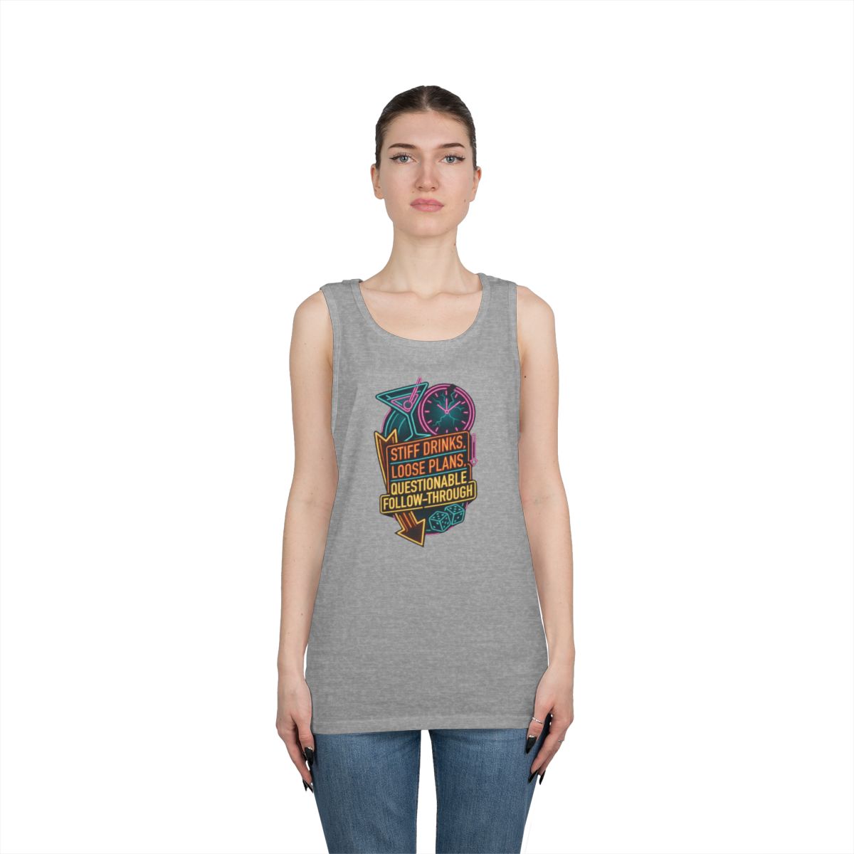 Color: Sport Grey | Stiff Drinks Loose Plans Tank Top