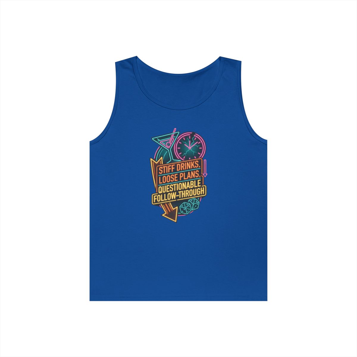 Color: Royal | Stiff Drinks Loose Plans Tank Top