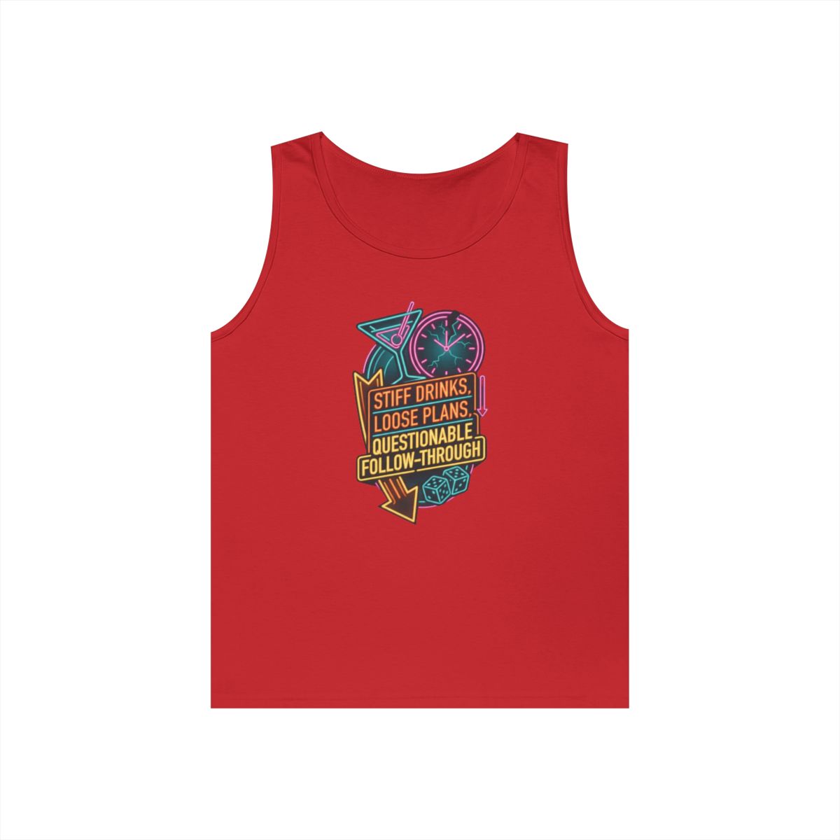 Color: Red | Stiff Drinks Loose Plans Tank Top