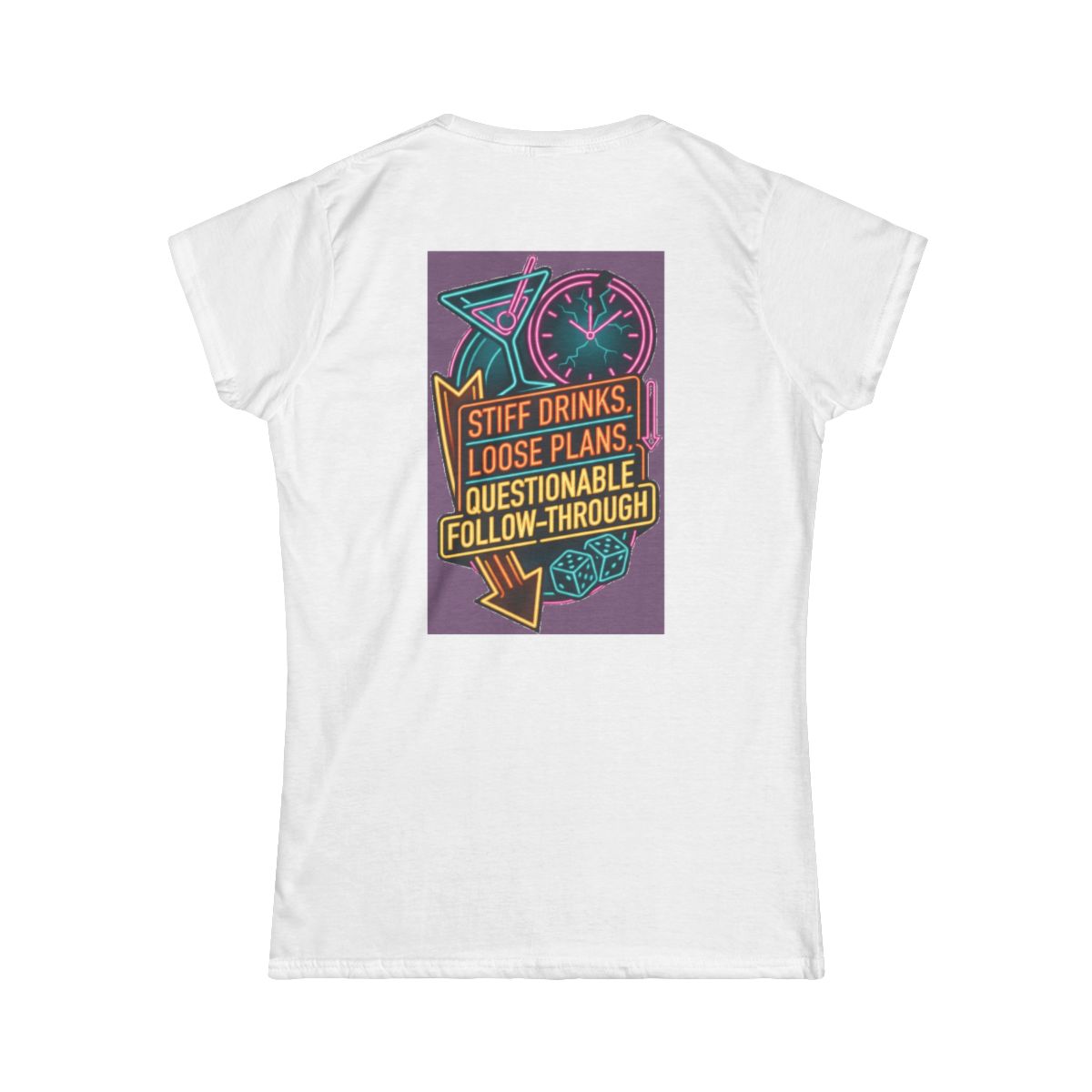 Color: White | Stiff Drinks Loose Plans Women's Tee