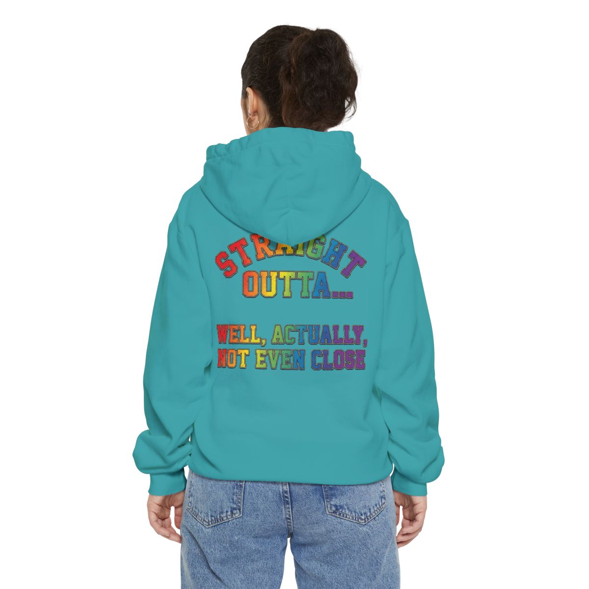 Color: Seafoam | Straight Outta Not Even Garment-Dyed Hoodie