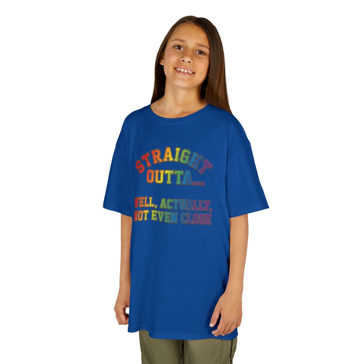 Color: Royal | Straight Outta Not Even Kids Tee