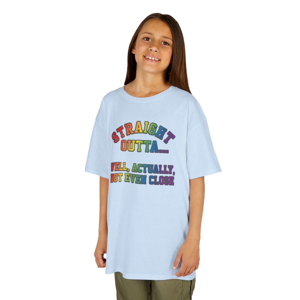 Color: Light Blue | Straight Outta Not Even Kids Tee
