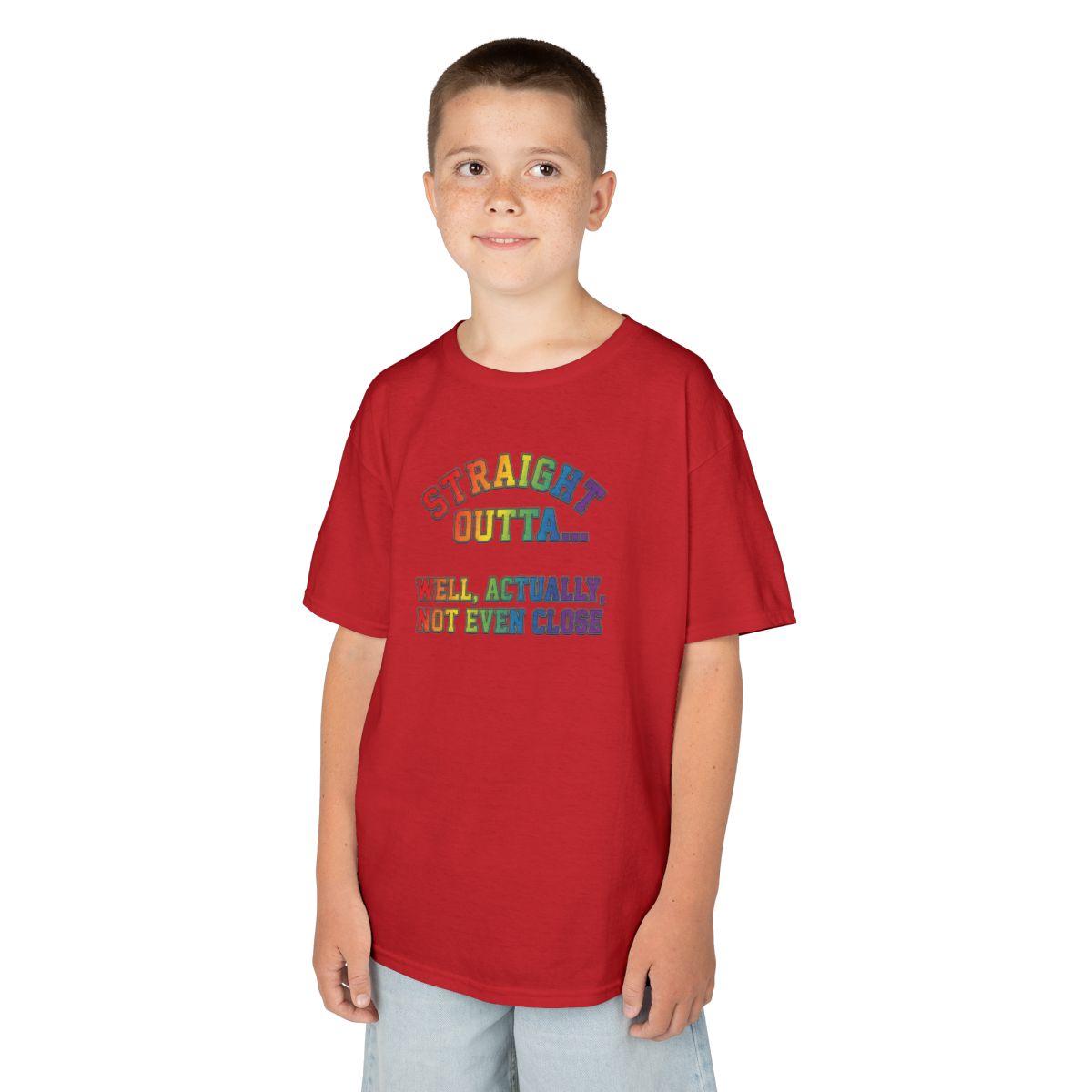Color: Red | Straight Outta Not Even Kids Tee