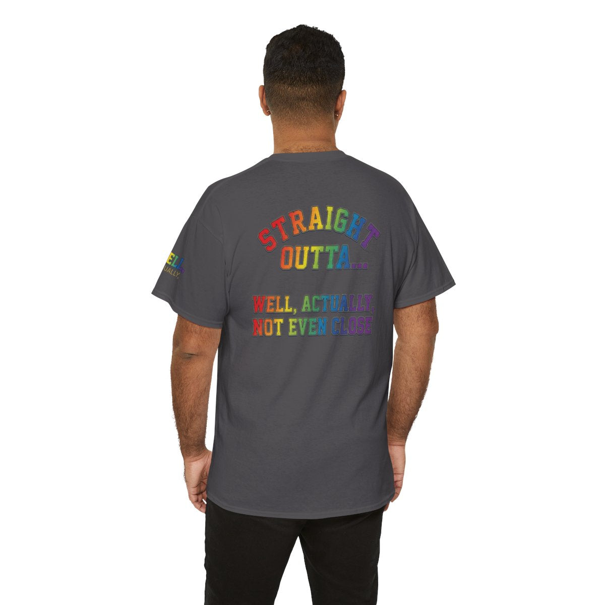 Color: Charcoal | Straight Outta Not Even Premium Graphic Tee