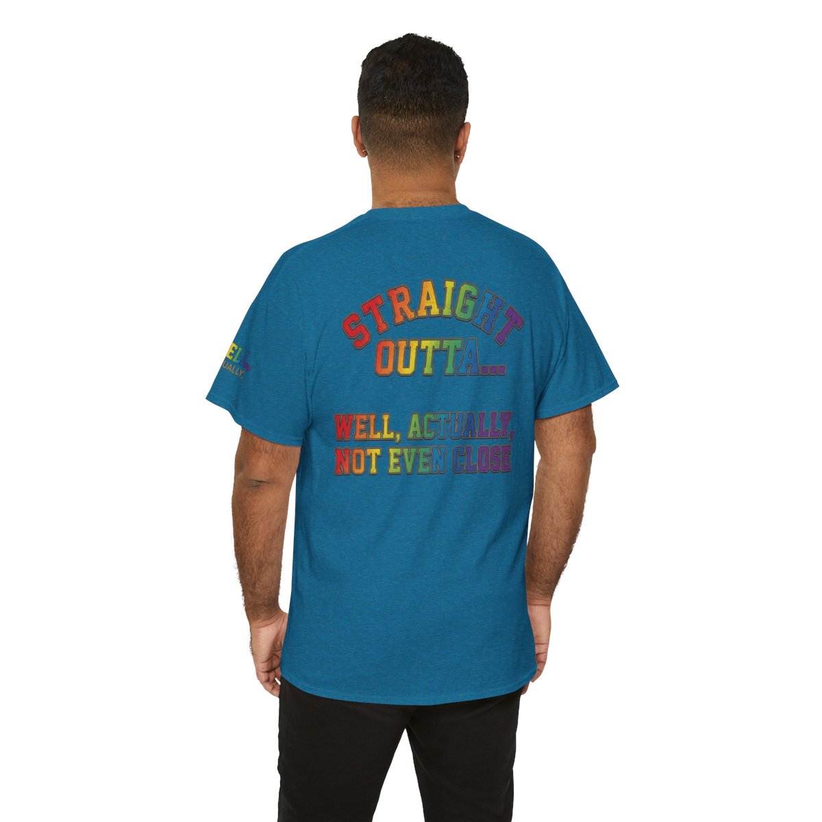 Color: Antique Sapphire | Straight Outta Not Even Premium Graphic Tee