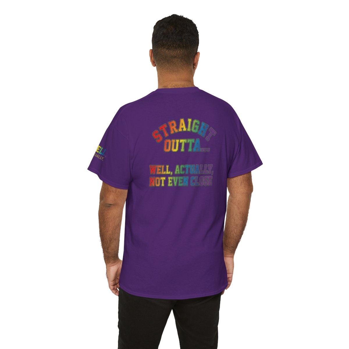 Color: Purple | Straight Outta Not Even Premium Graphic Tee