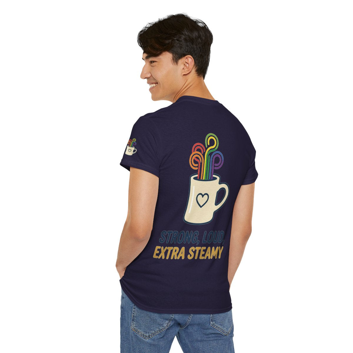 Color: Blackberry | Strong Loud Extra Steamy Premium Graphic Tee