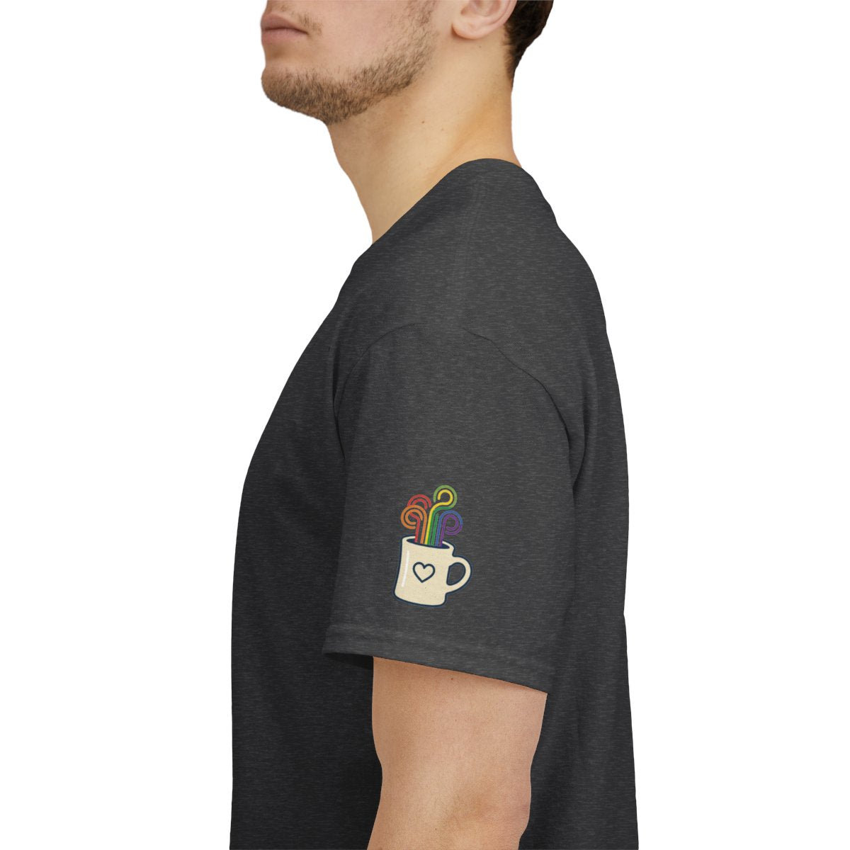Color: Dark Heather | Strong Loud Extra Steamy Premium Graphic Tee
