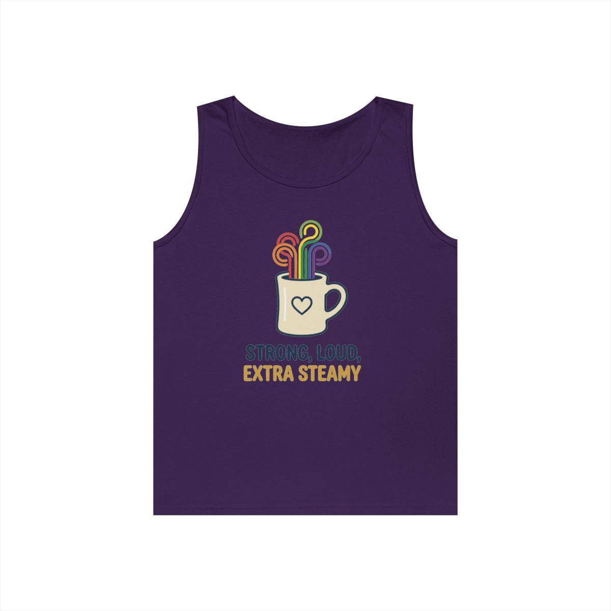 Color: Purple | Strong Loud Extra Steamy Tank Top
