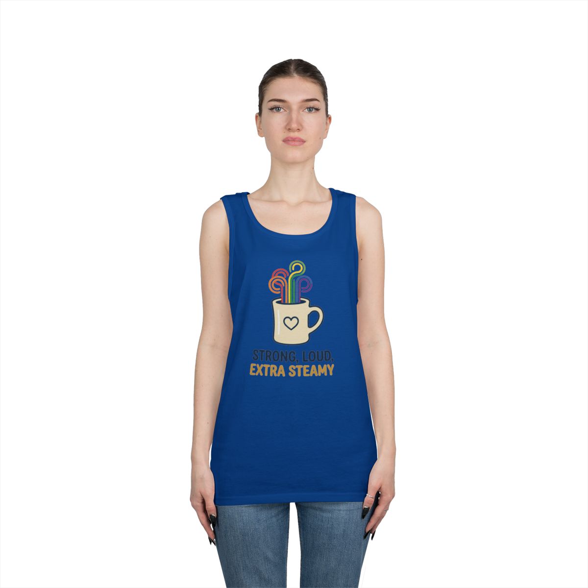 Color: Royal | Strong Loud Extra Steamy Tank Top