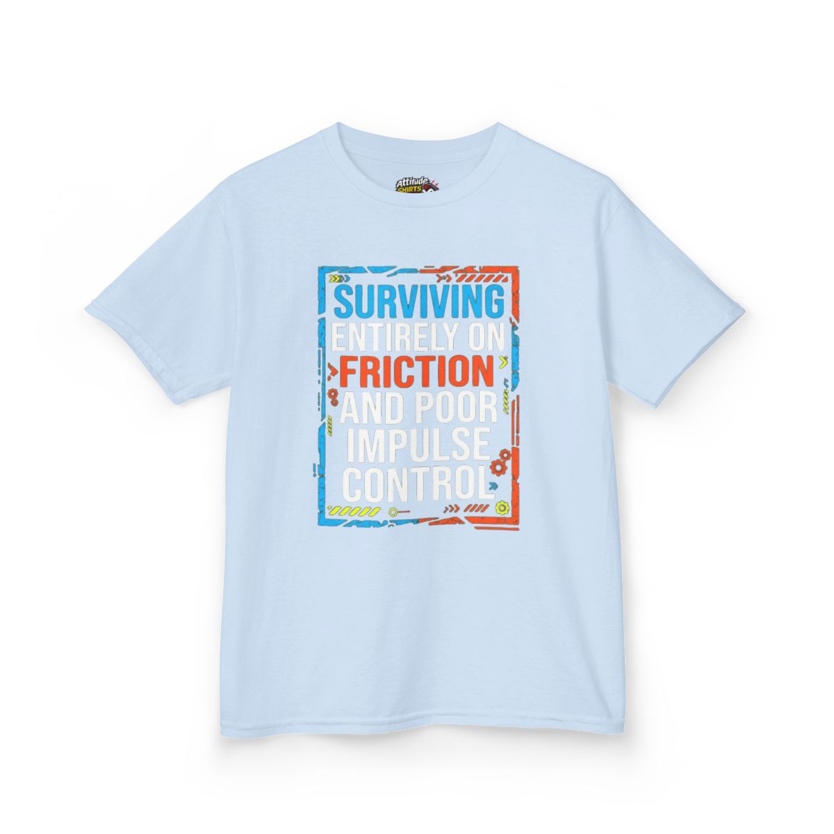 Color: Light Blue | Surviving On Friction Kids Tee