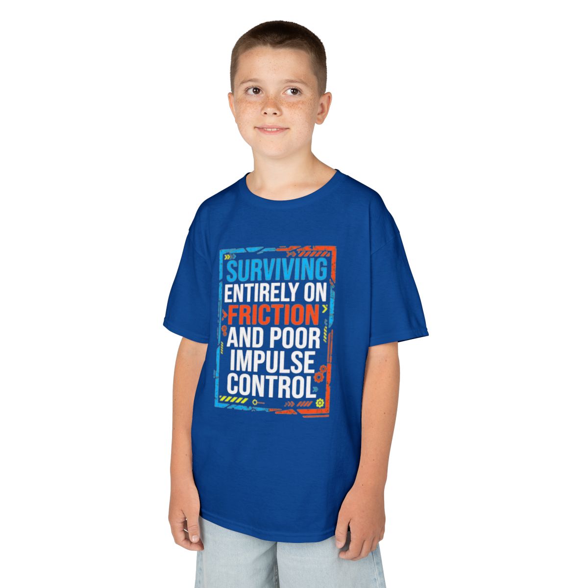 Color: Royal | Surviving On Friction Kids Tee