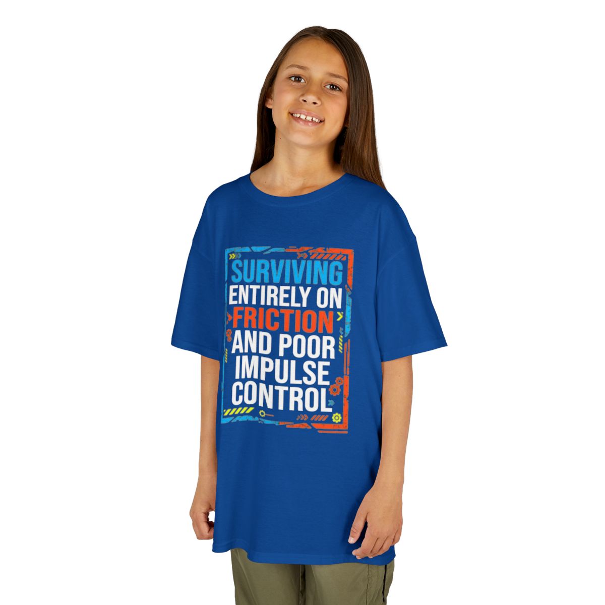 Color: Royal | Surviving On Friction Kids Tee