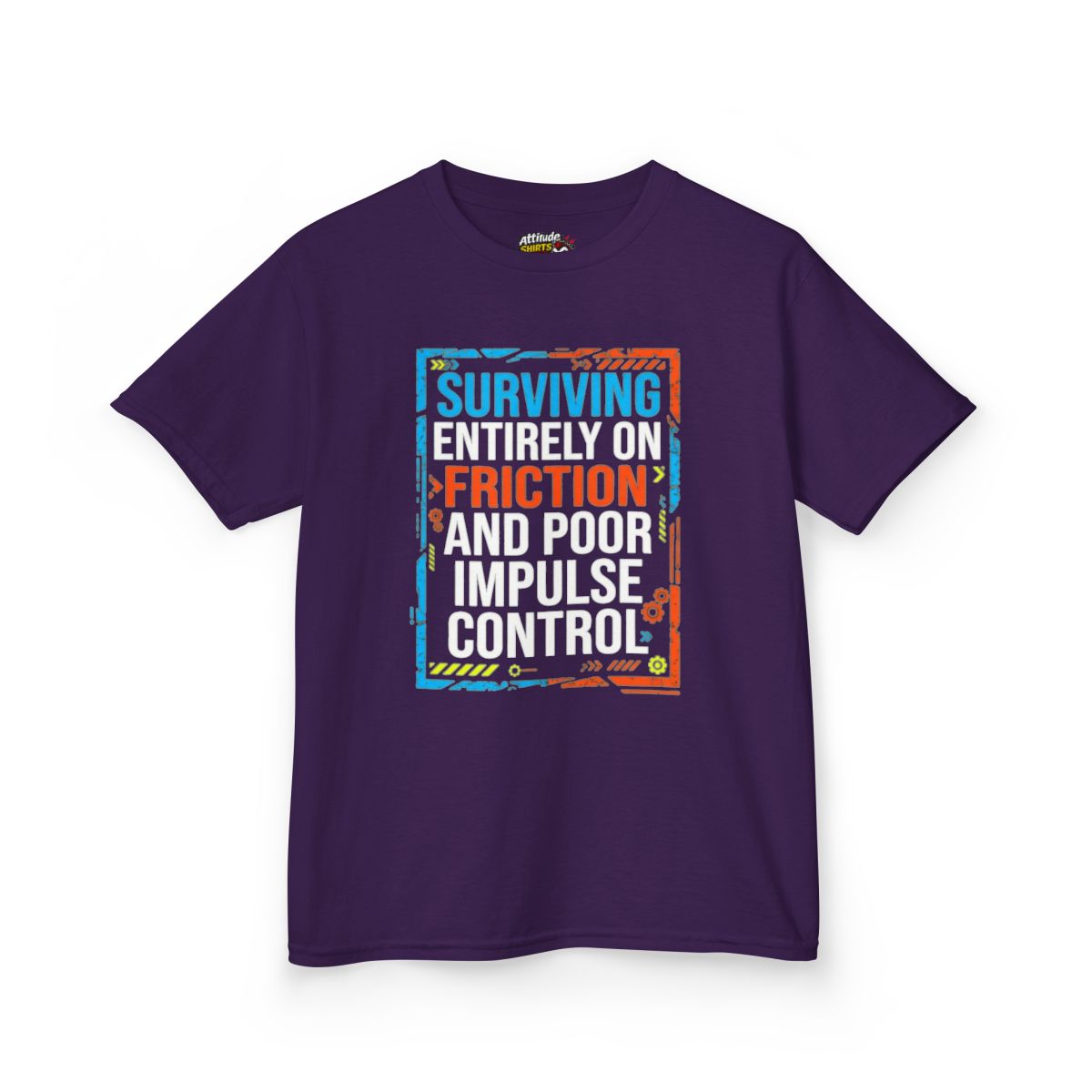 Color: Purple | Surviving On Friction Kids Tee