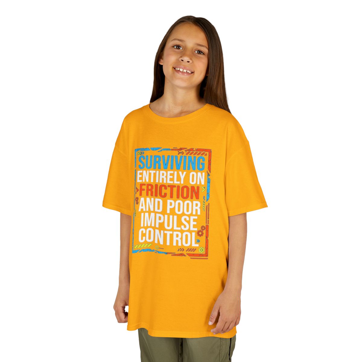 Color: Gold | Surviving On Friction Kids Tee